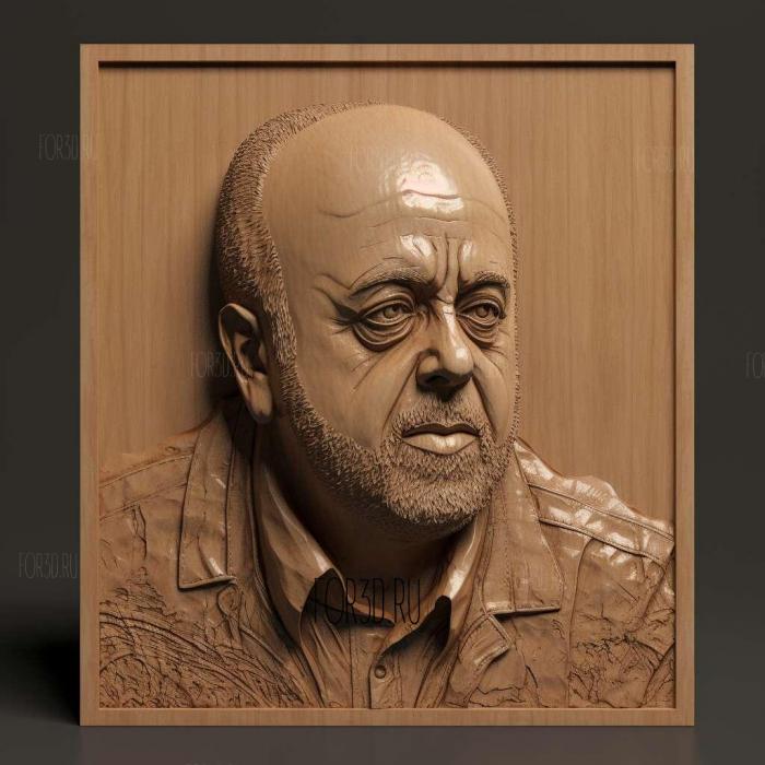 Billy Joel 2 stl model for CNC